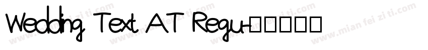 Wedding Text AT Regu字体转换
